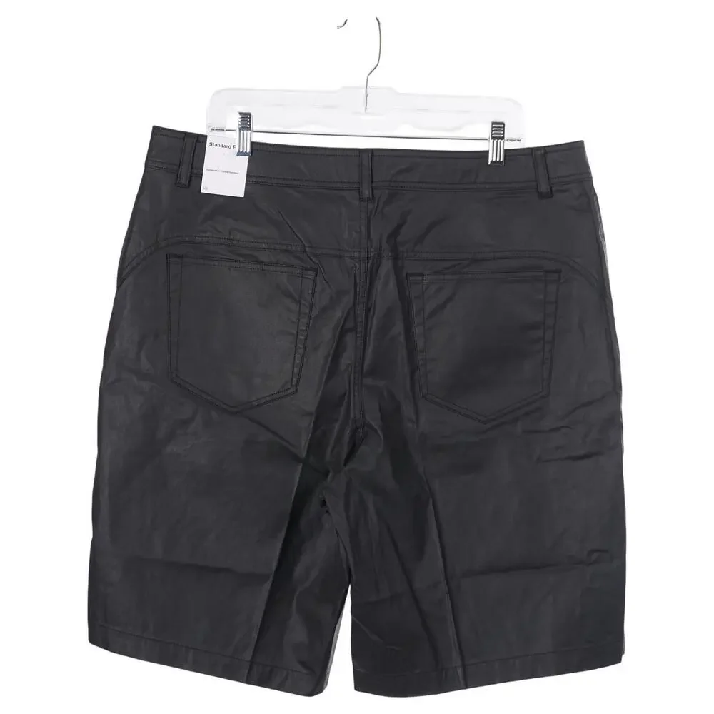 NWT Jordan Nike x Cactus Jack Shorts Men Size 36 Black Coated Waxed Travis Scott